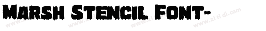 Marsh Stencil Font字体转换